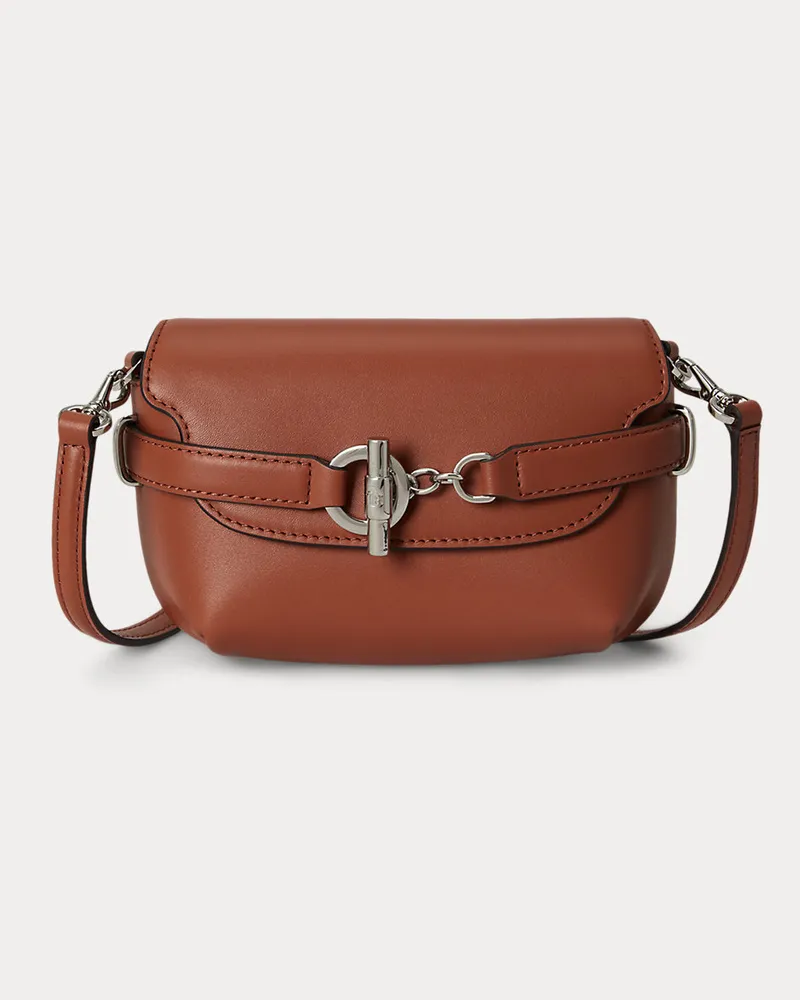 Ralph Lauren Kleine Umhängetasche Blaike aus Leder Red
