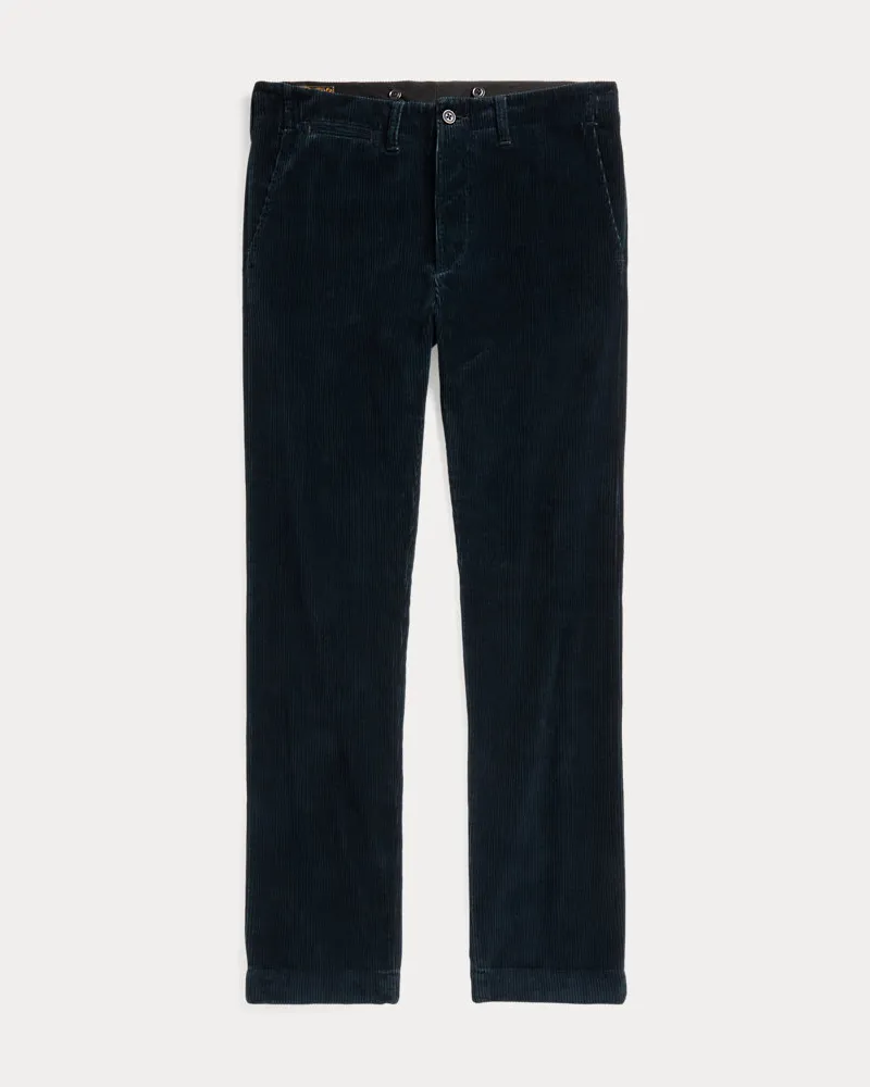 Ralph Lauren Indigoblaue Kordsamthose Blue