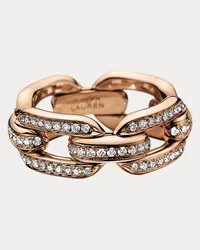 Ralph Lauren Roségold-Ring mit Pavé-Diamanten Gold