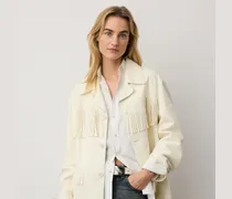 Lammwildlederjacke Perce mit Fransen