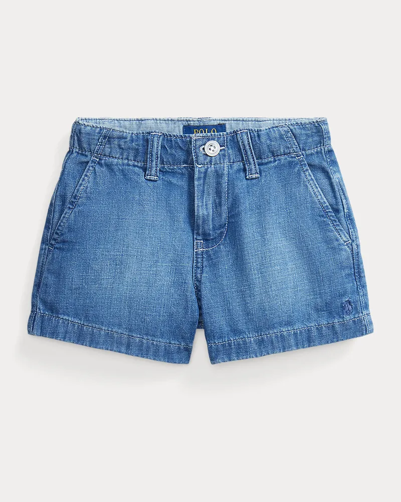 Ralph Lauren Indigofarbene Denim-Shorts aus Baumwolle Blue