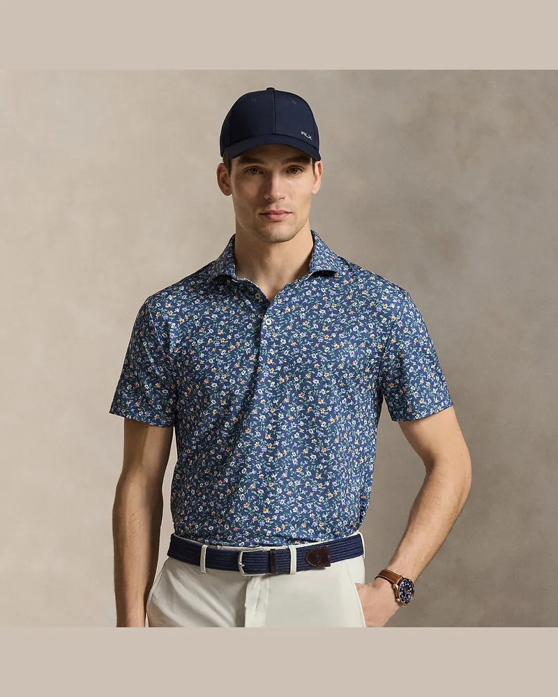 Ralph Lauren Tailored-Fit Performance-Poloshirt Blue