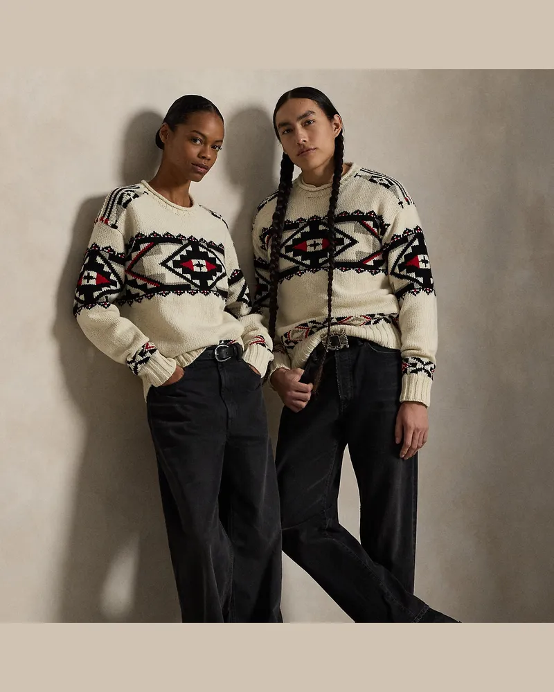 Ralph Lauren Pullover PRL x TÓPA Center Camp White