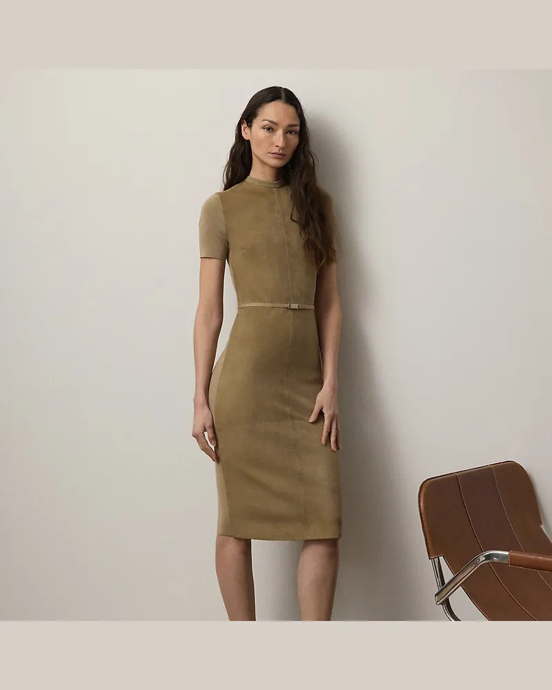Ralph Lauren Kurzärmliges Hybrid-Tageskleid Lindsay Tan
