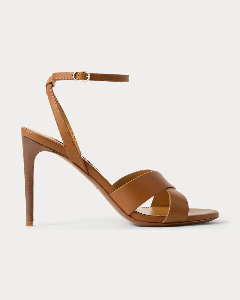 Ralph Lauren Sandale Cleary aus Kalbsleder Brown
