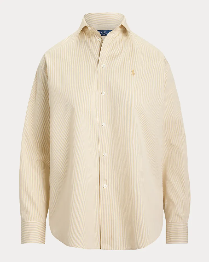 Ralph Lauren Relaxed-Fit Baumwollhemd mit Streifen Tan
