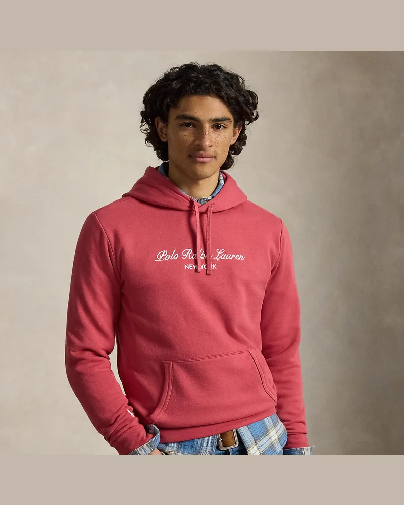 Ralph Lauren Fleece-Kapuzenpullover mit Logo Red