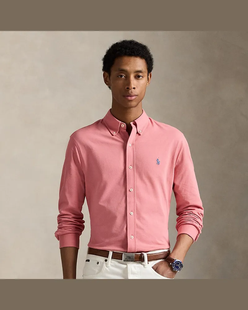 Ralph Lauren Featherweight Piqué-Hemd Red