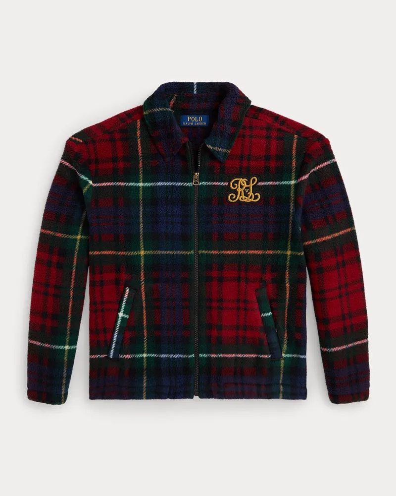 Ralph Lauren Die Fleecejacke Bayport mit Karomuster Red