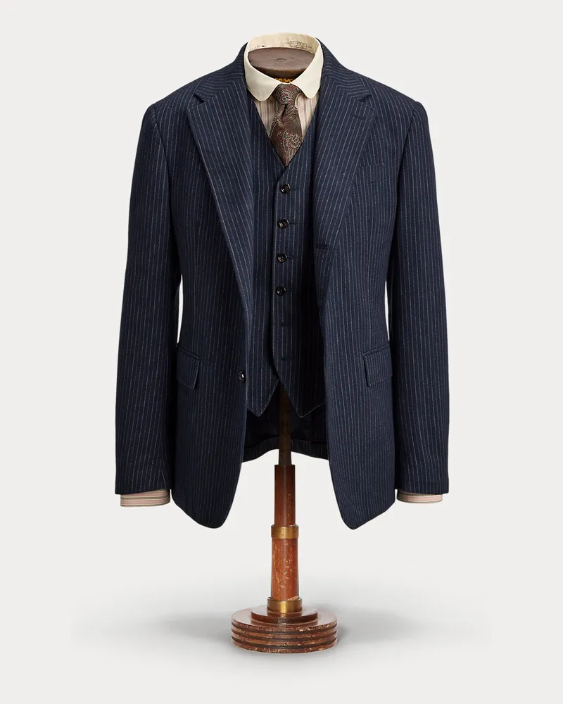 Ralph Lauren Twill-Anzugjacke mit Nadelstreifen Multi