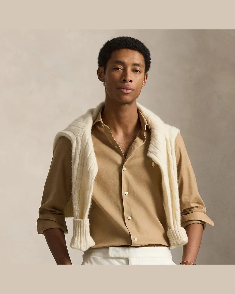 Ralph Lauren Custom-Fit Hemd Tan