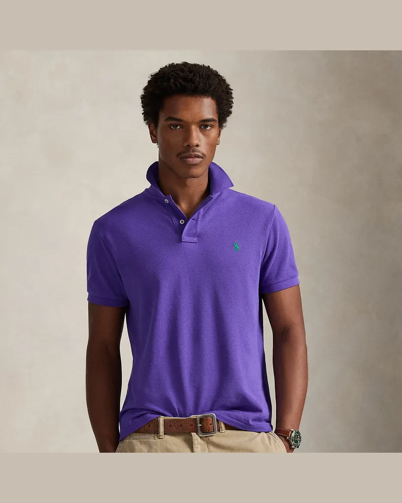 Ralph Lauren Slim-Fit Poloshirt aus Piqué Purple