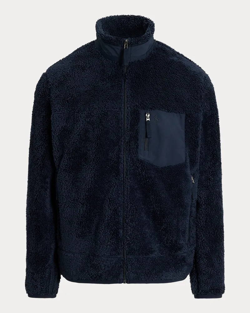 Ralph Lauren Hybrid-Jacke aus hochflorigem Fleece Blue