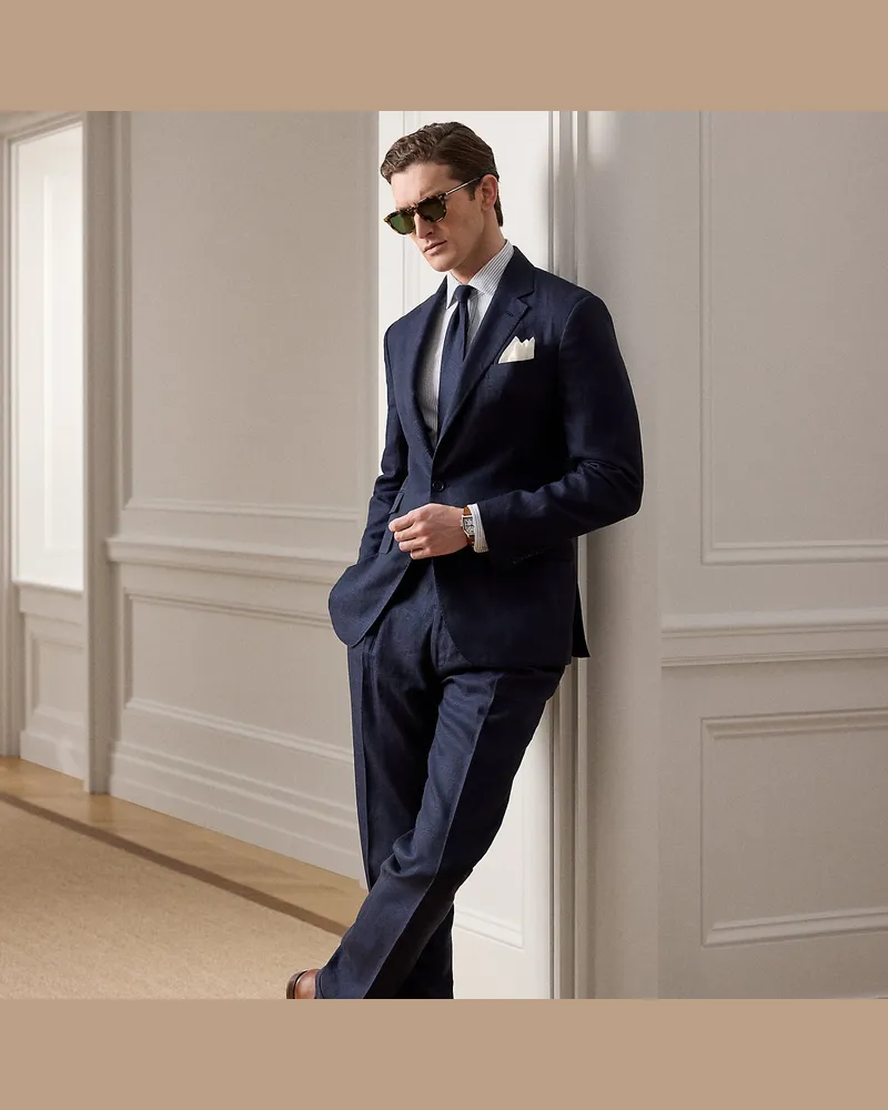 Ralph Lauren Handgeschneiderte Hose Gregory Blue