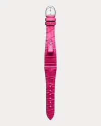 Ralph Lauren Small-Stirrup-Armband, Alligatorleder Pink