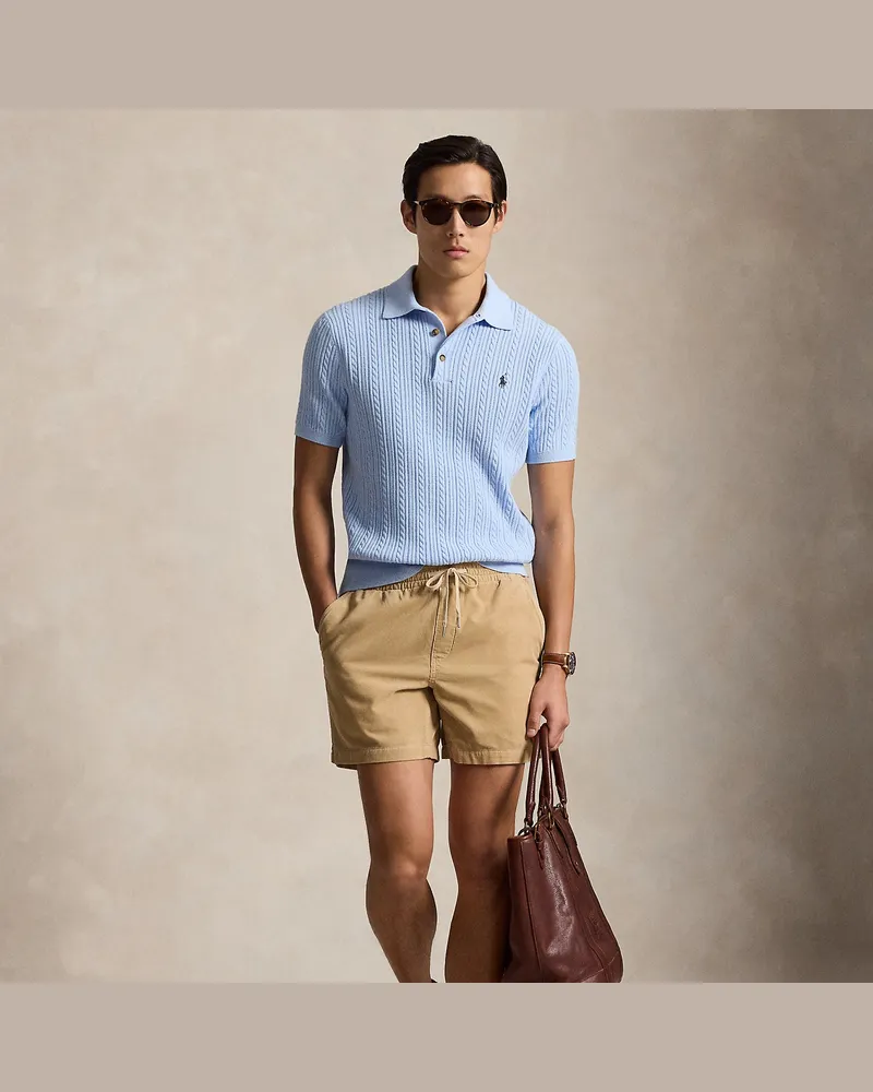 Ralph Lauren Shorts Polo Prepster aus Kordsamt Tan