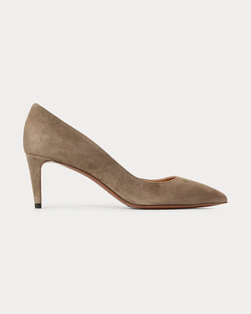 Ralph Lauren Pumps Dinah aus Ziegenwildleder Brown