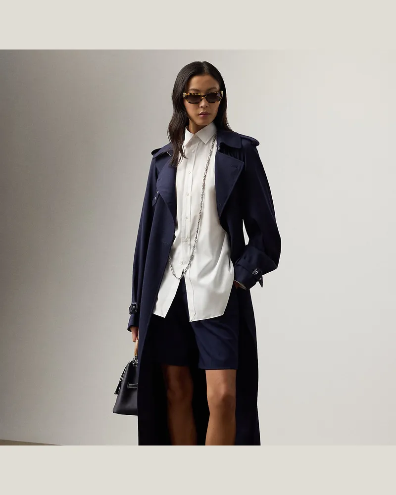 Ralph Lauren Shorts Minetta aus Wollgabardine Blue