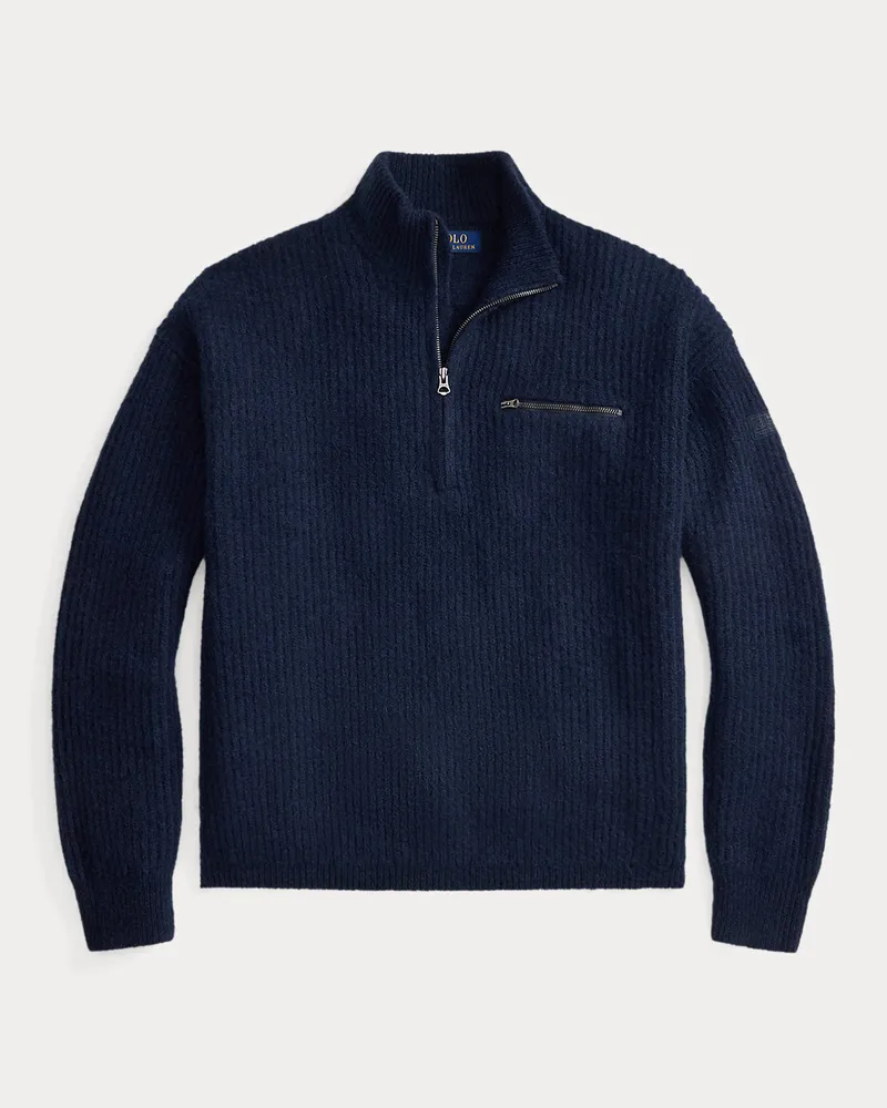 Ralph Lauren Pullover mit Viertelreißverschluss Blue