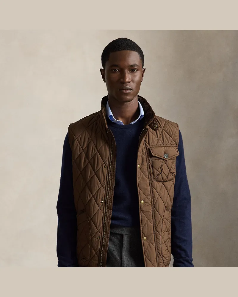 Ralph Lauren Die Utility-Steppweste Beaton Brown