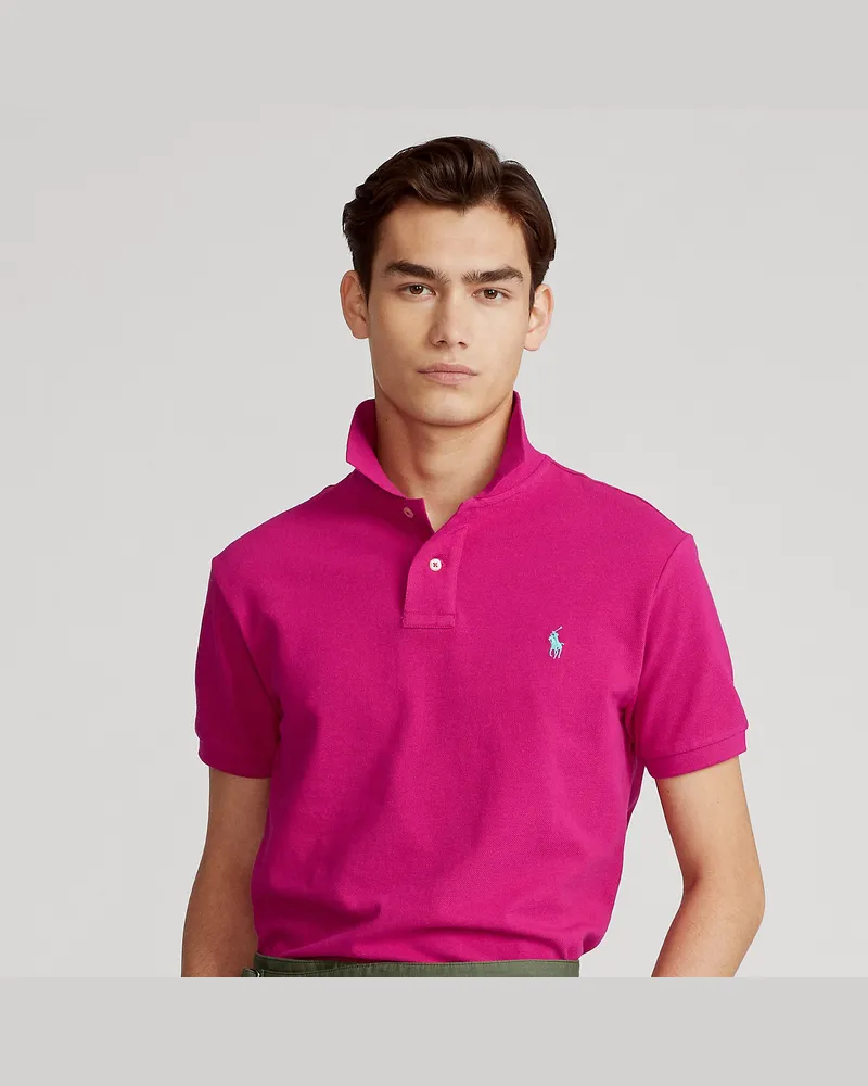 Ralph Lauren Slim-Fit Poloshirt aus Piqué Pink