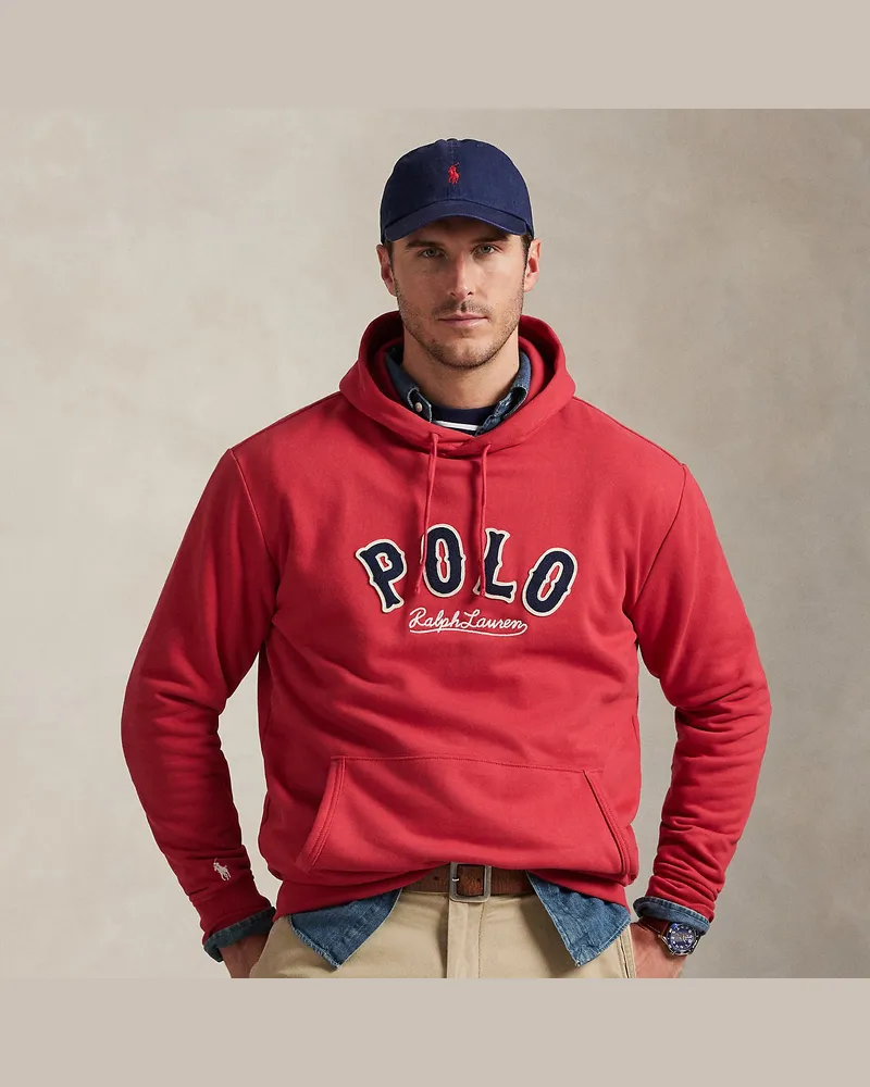 Ralph Lauren Große Größen - Fleece-Kapuzenshirt RL mit Western-Logo Red