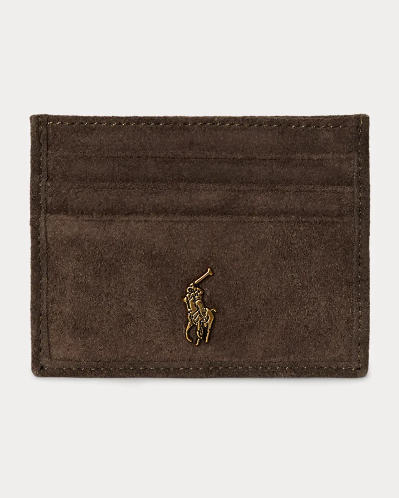 Ralph Lauren Kartenetui mit Wildlederbesatz Multi