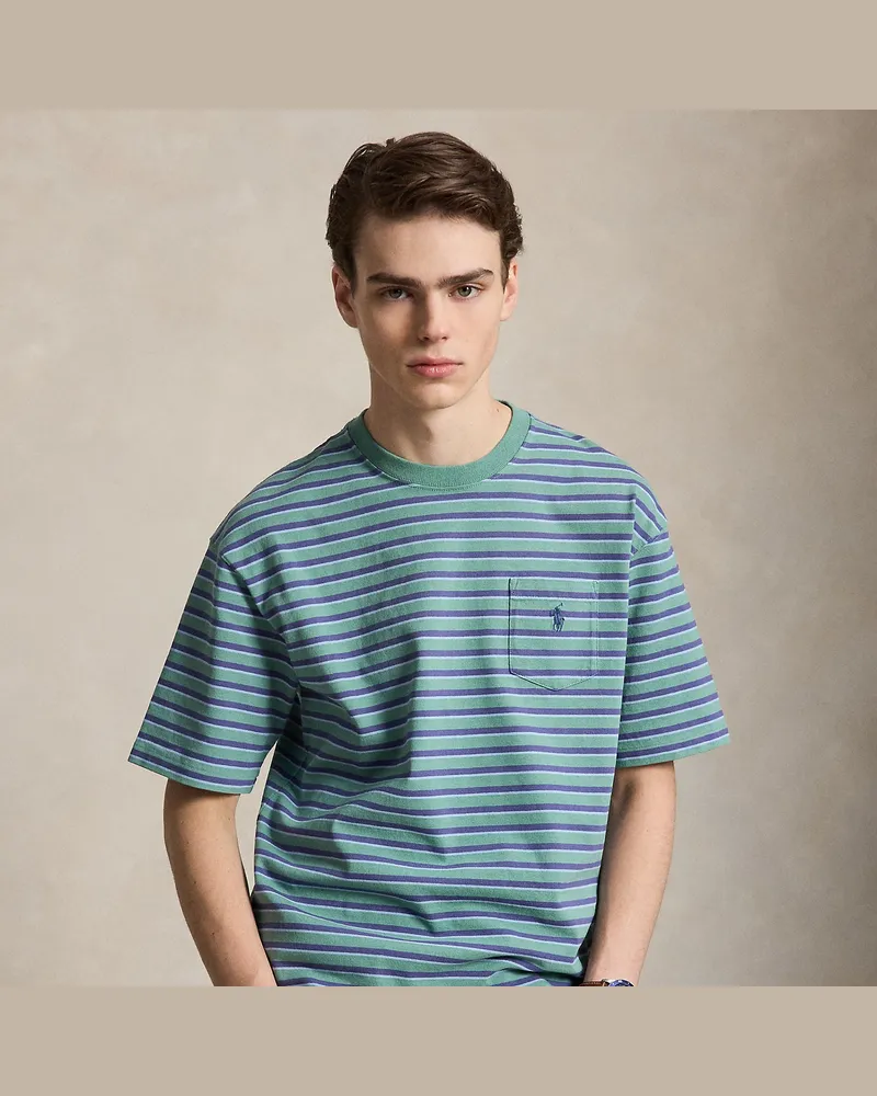 Ralph Lauren Relaxed-Fit Jersey-T-Shirt mit Streifen Green