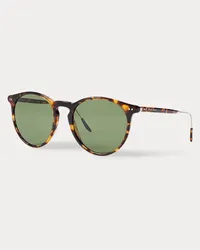 Ralph Lauren Klassische Panto-Sonnenbrille Brown