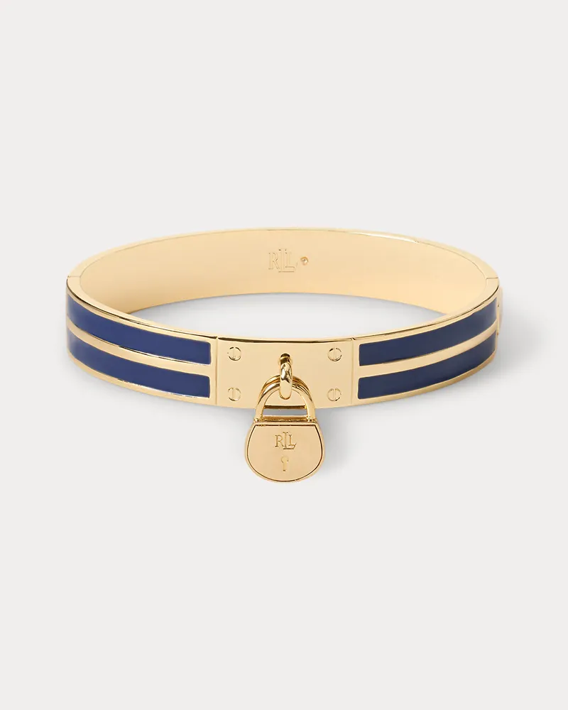 Ralph Lauren Scharnierarmreif mit Anhänger Gold