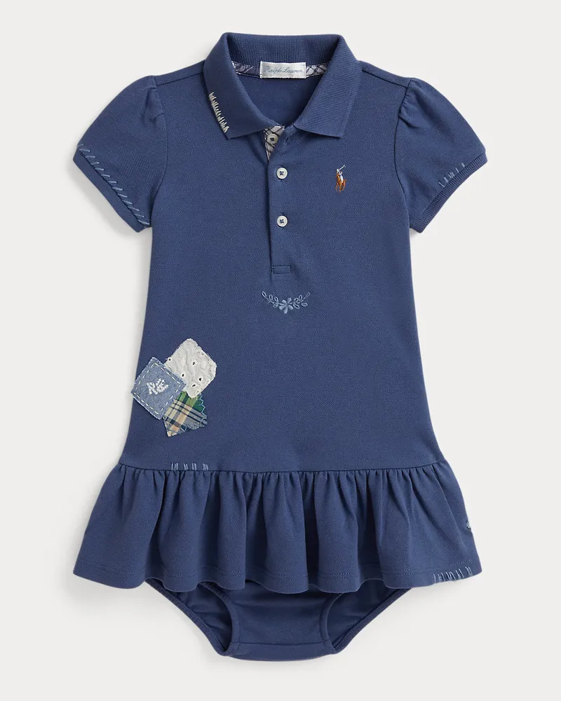 Ralph Lauren Polokleid in Used-Optik mit Höschen Blue