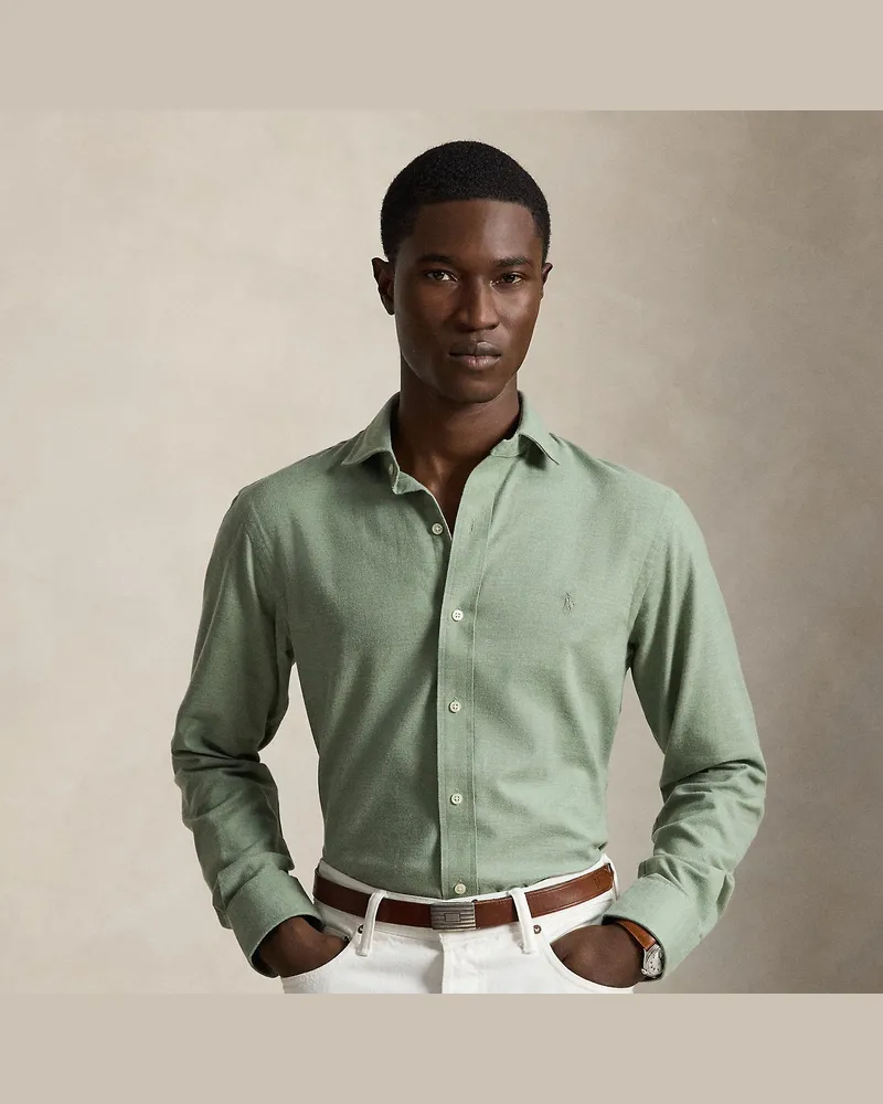 Ralph Lauren Custom-Fit Performance-Hemd aus Twill Green
