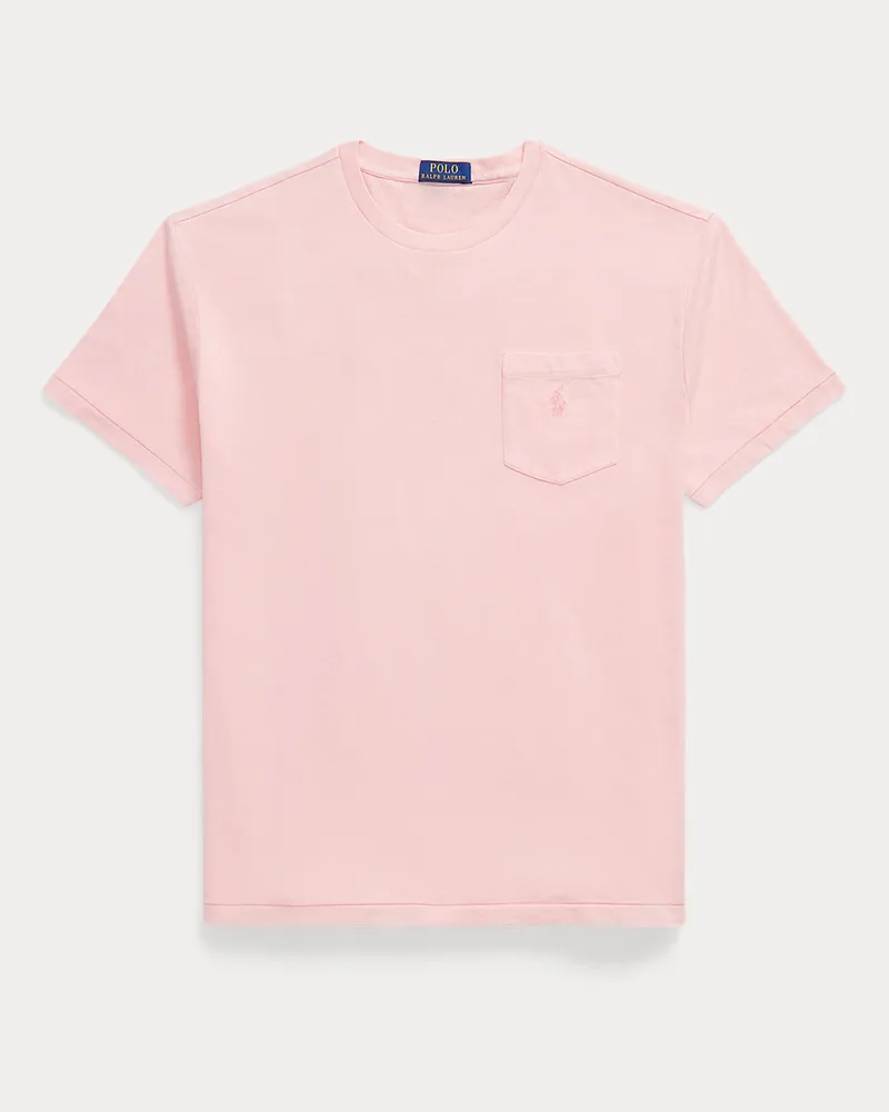 Ralph Lauren Mineralgefärbtes Classic-Fit T-Shirt Pink