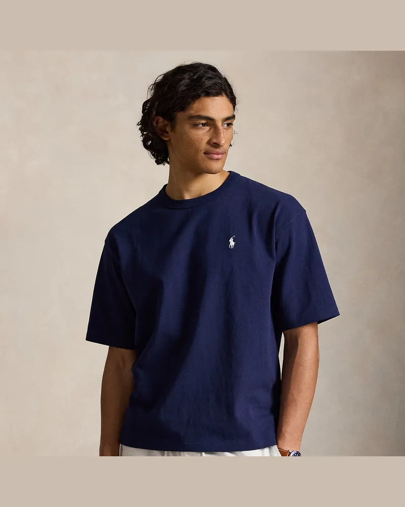 Ralph Lauren Relaxed-Fit Rundhals-T-Shirt aus Jersey Blue