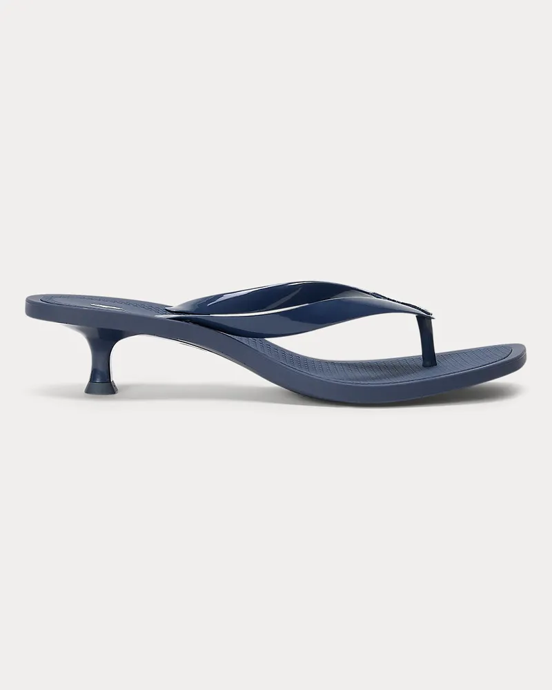 Ralph Lauren Sandale Polo Play mit Kitten-Heel Blue