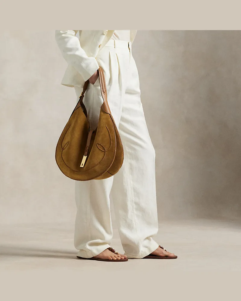 Ralph Lauren Hanfhose mit weitem Bein White