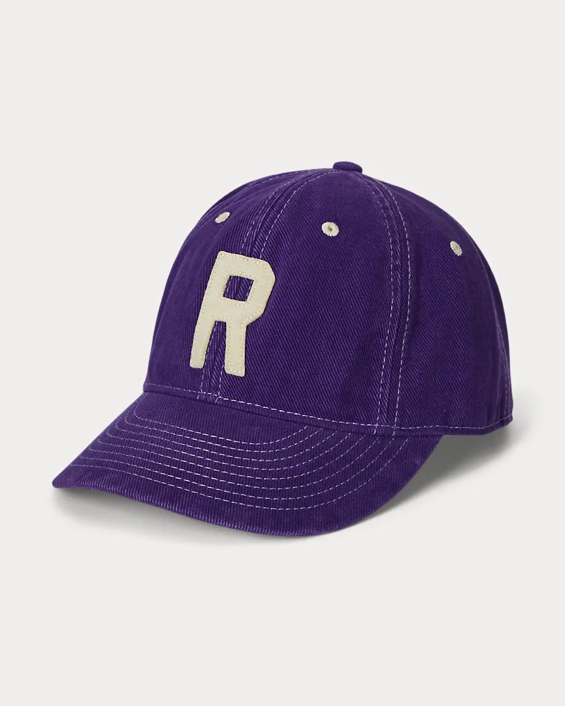 Ralph Lauren Vorgewaschene Baseballkappe aus Twill Purple