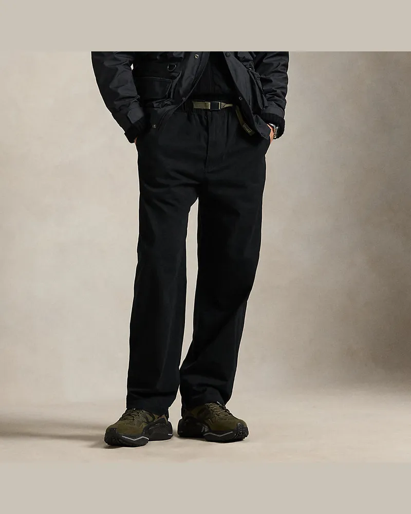 Ralph Lauren Relaxed-Fit Twillhose Trailster Black