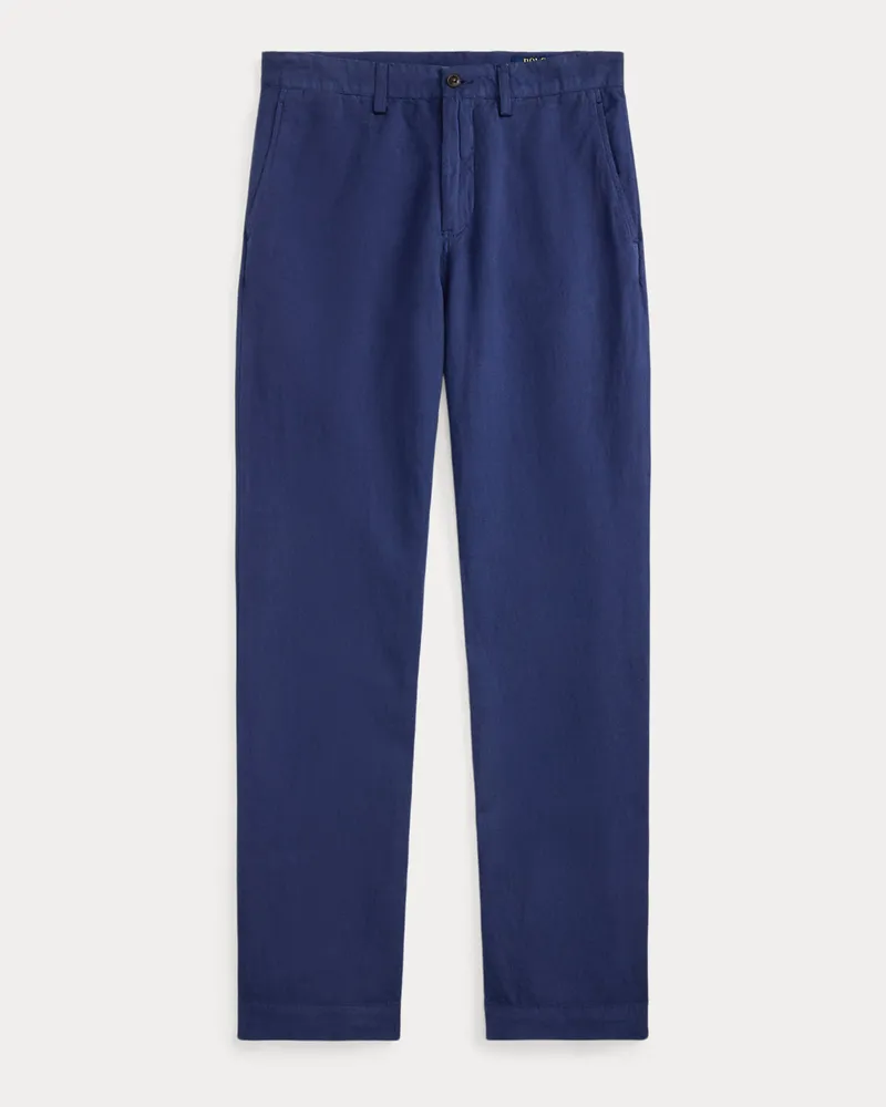 Ralph Lauren Classic-Fit Leinen-Baumwoll-Hose Bedford Blue