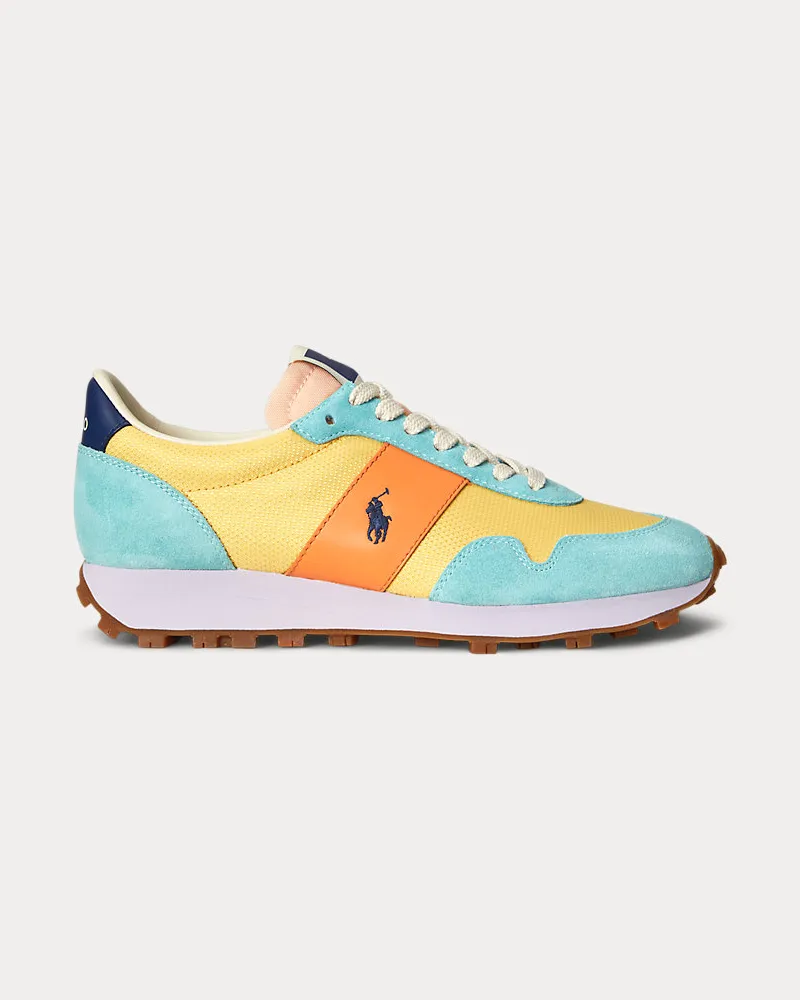 Ralph Lauren Wildleder-Mesh-Sneaker PRL Trail 125 Blue