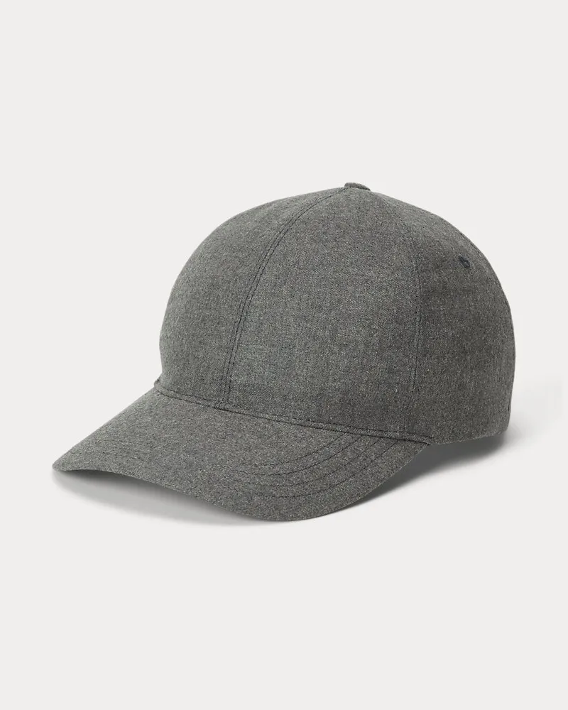 Ralph Lauren Baseballkappe aus Wollflanell Grey