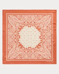 Ralph Lauren Paisley-Bandana aus Seidentwill Orange