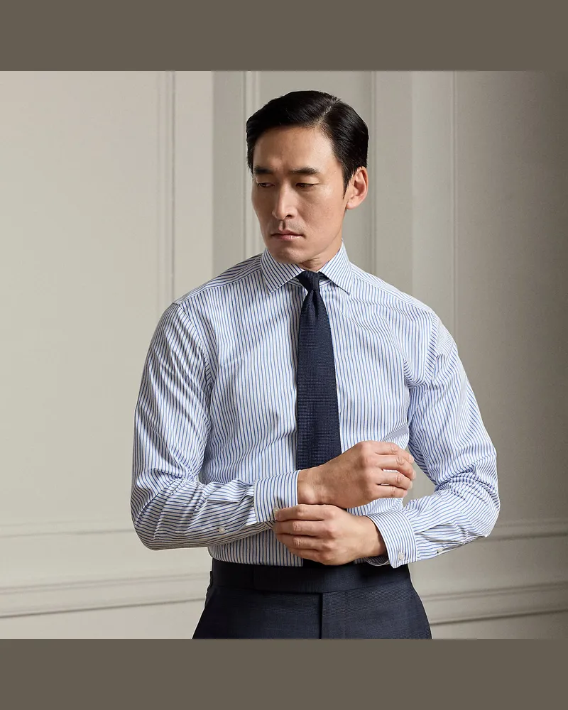 Ralph Lauren Gestreiftes Hemd aus Twill White