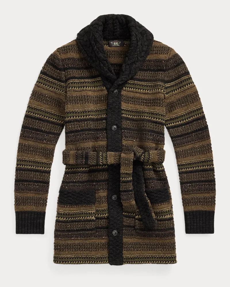 Ralph Lauren Strickjacke aus einer Wollmischung Green