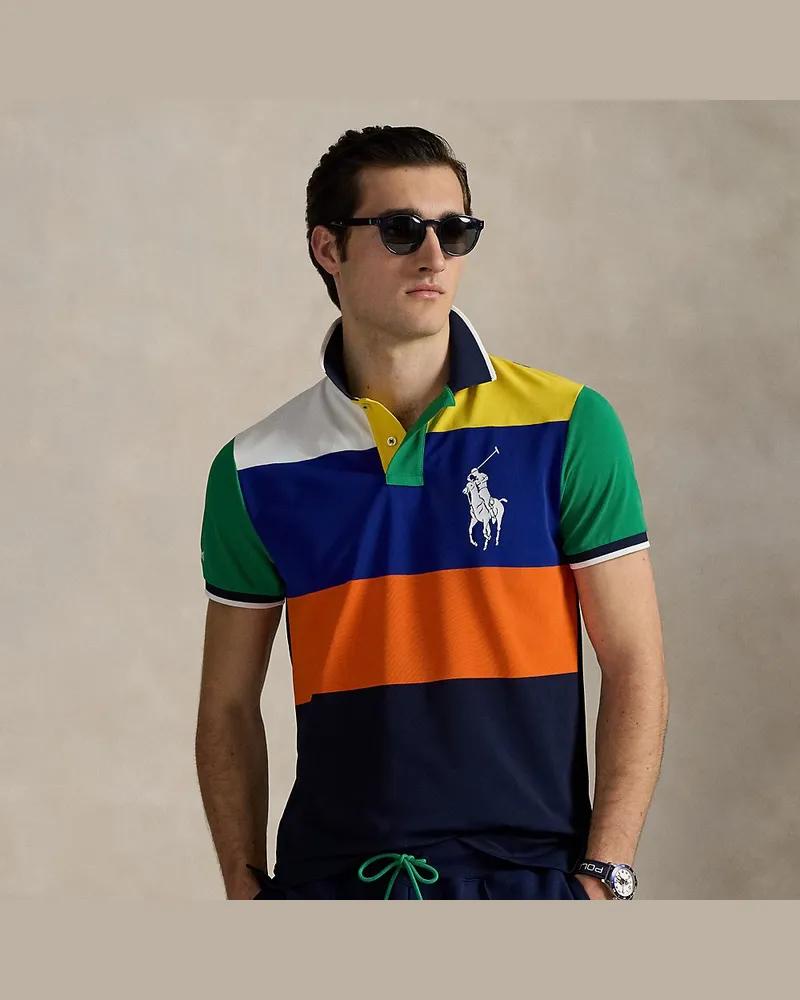 Ralph Lauren Custom-Slim-Fit Piqué-Poloshirt US Open Multi