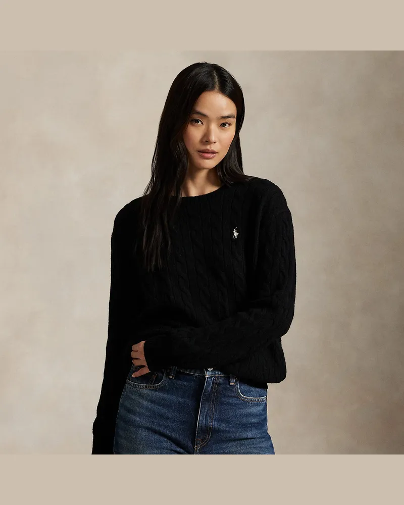Ralph Lauren Federleichter Woll-Kaschmir-Pullover Black