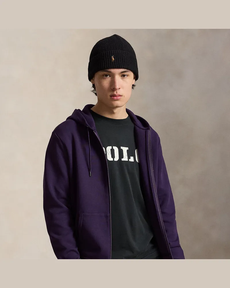 Ralph Lauren Doppellagige Kapuzenjacke Purple