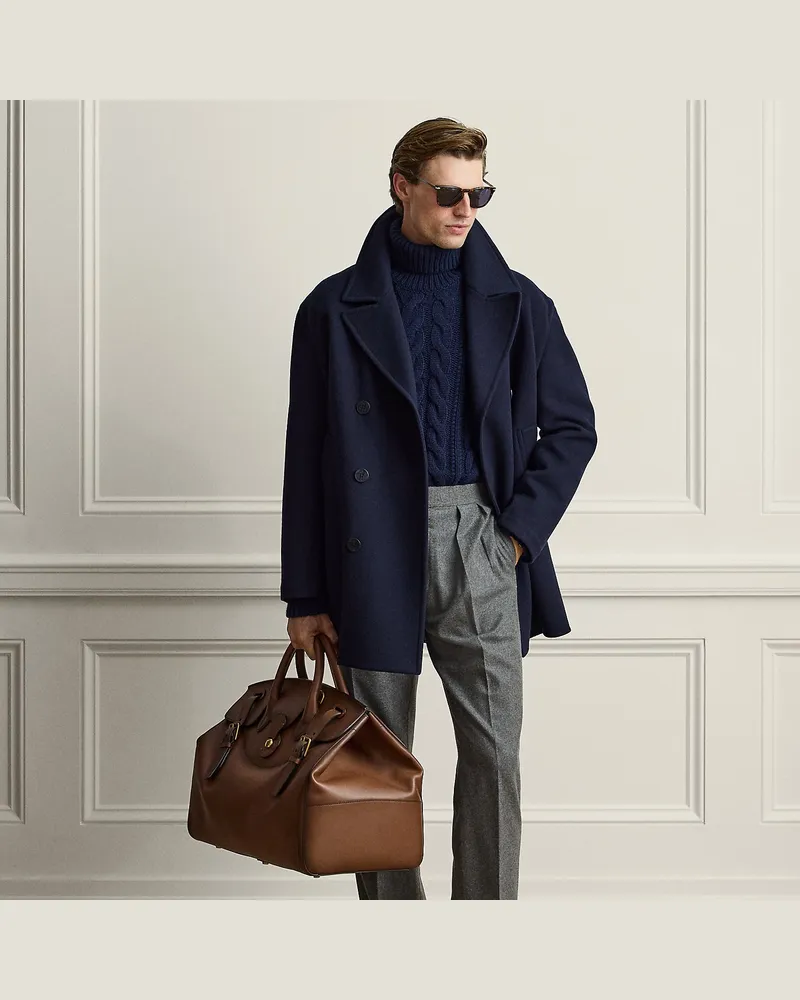 Ralph Lauren Handgeschneiderte Flanellhose Gregory Grey