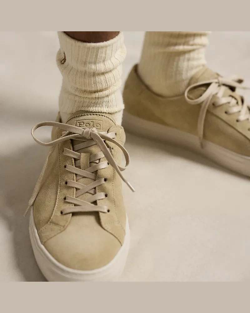 Ralph Lauren Wildledersneaker Jermain Cream