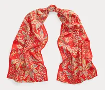 Seidenschal mit Blumenmuster